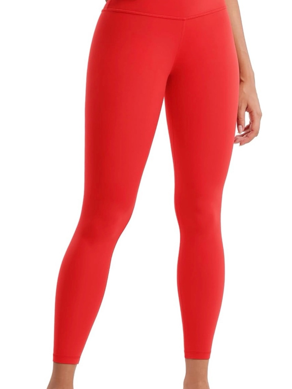 High-Waist Red Butterluxe Active Leggings - CRZ Yoga